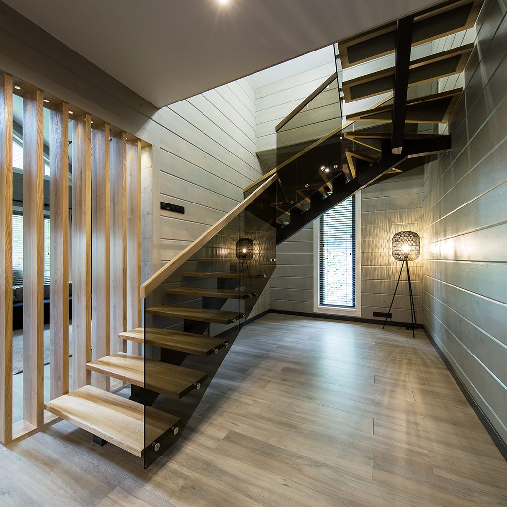 Staircase design. Panel design. Door design